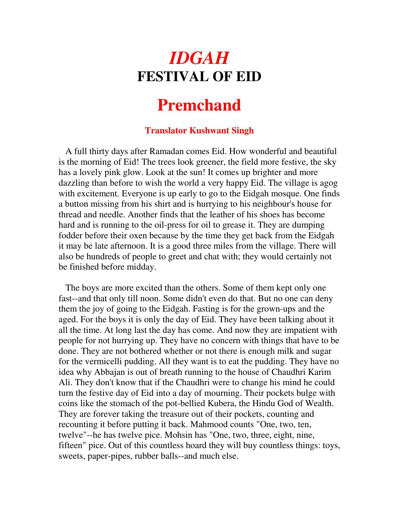 Idgah Festival of Eid